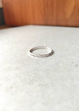 Sterling Silver Divot Stacking Ring