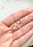 Tiny Sterling Silver Hoops