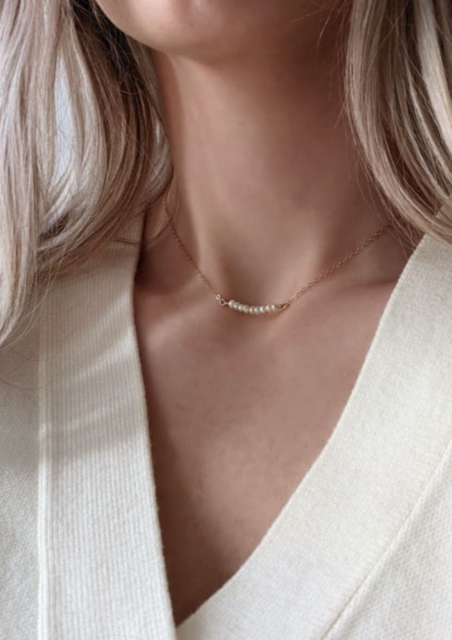 Kylie Mini Pearl Necklace